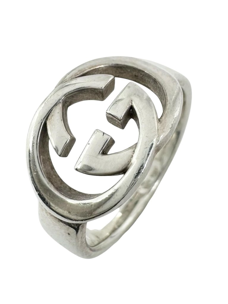 Gucci Interlocking Silver Ring